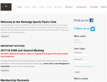 Tablet Screenshot of namadgisfc.com